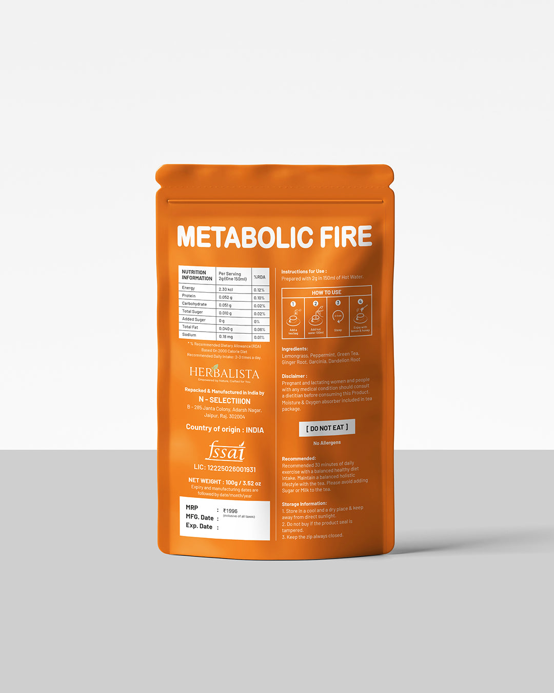 Metabolic Fire